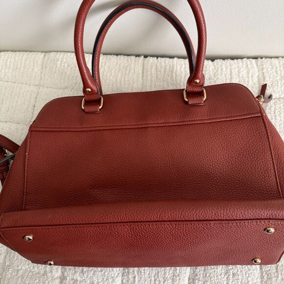 Urban Expressions Brown Large Crossbody Shoulder Satchel Handbag Purse - Picture 15 of 16